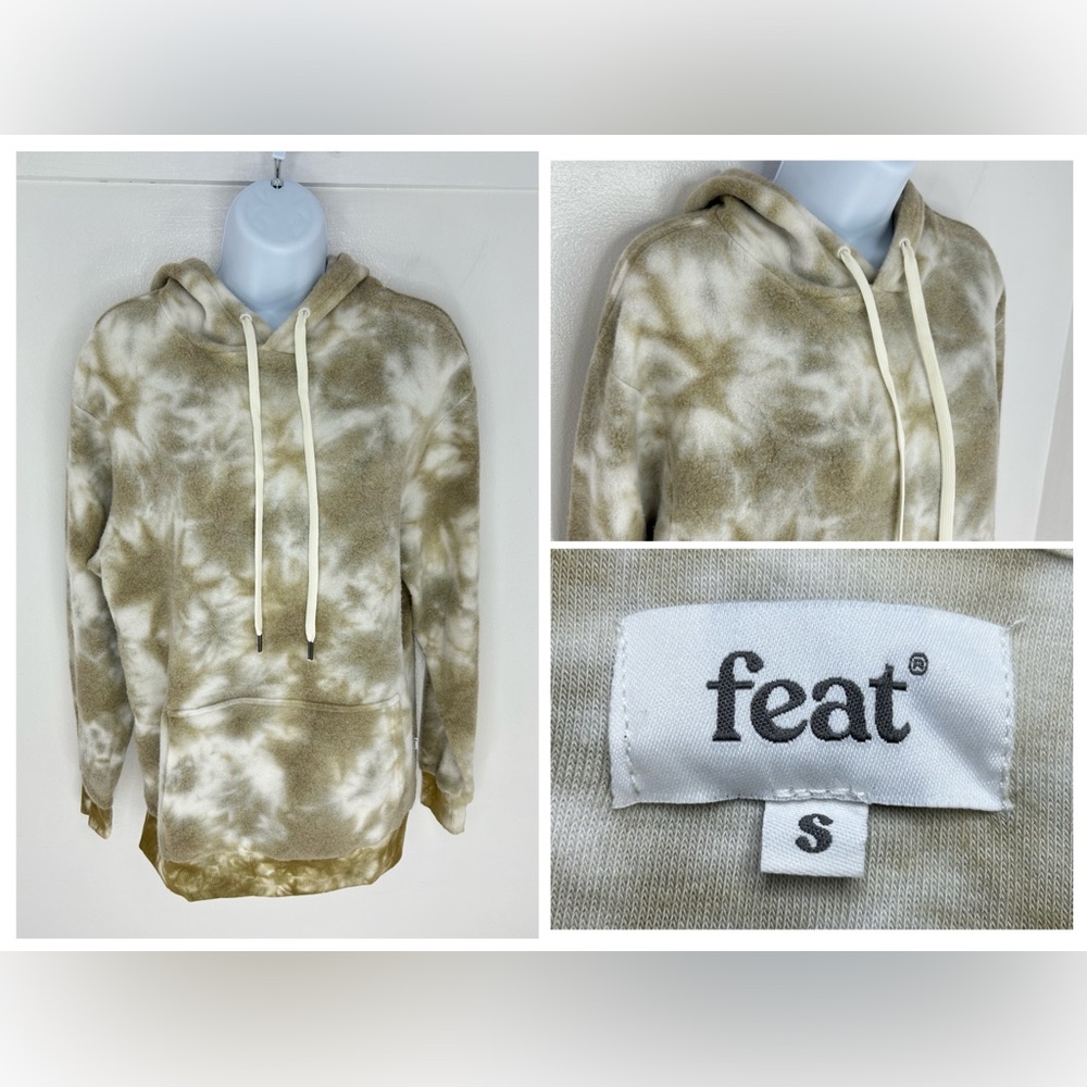 Feat Blanket Blend Hoodie Size Small Tie Dye Sweatshirt Hippie Festival Pullover